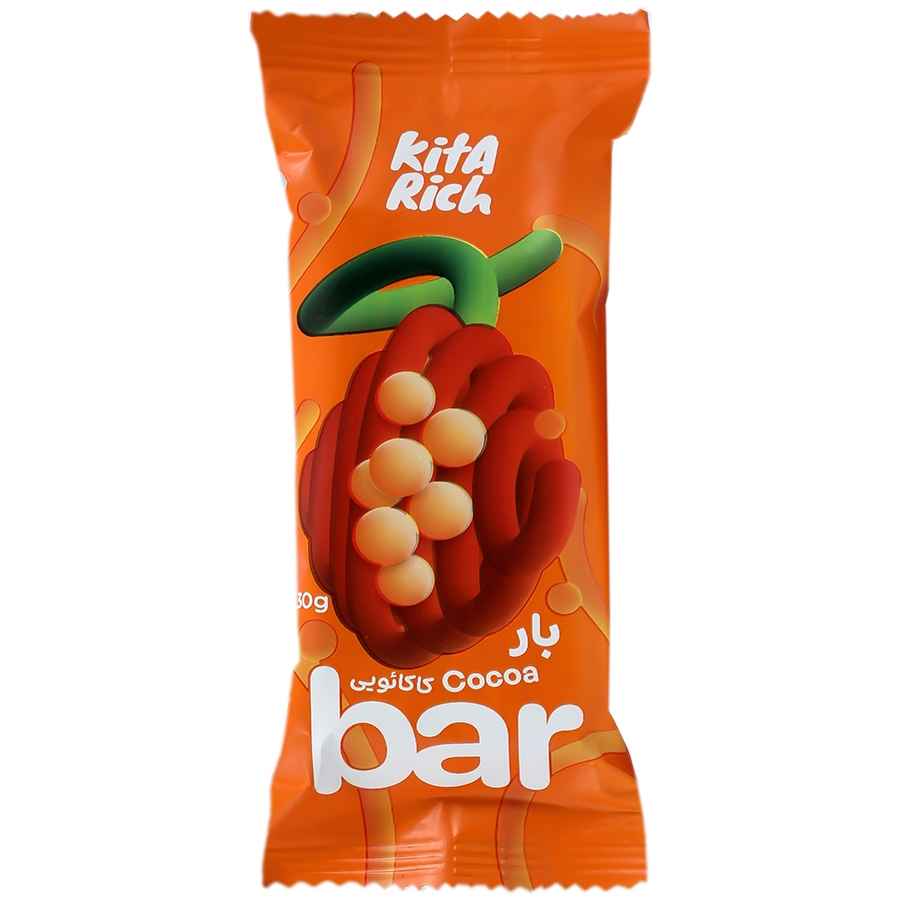 بار فشرده مخلوط غلات با طعم کاکائو