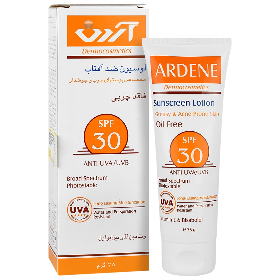 لوسیون ضد آفتاب فاقد چربی SPF30 آردن