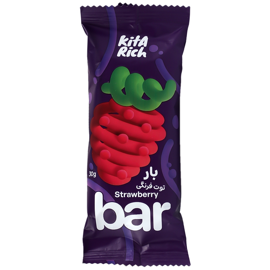 بار فشرده مخلوط غلات با طعم توت فرنگی