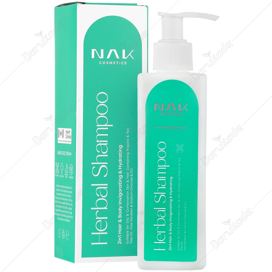شامپو سر و بدن گیاهی مو و پوست چرب