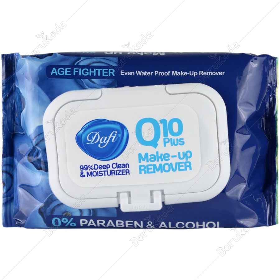 دستمال مرطوب پاک کننده آرایش حاوی کیوتن پلاس