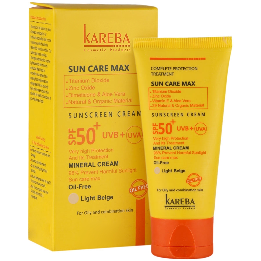 کرم ضد آفتاب سان کر مکس SPF50 فاقد چربی