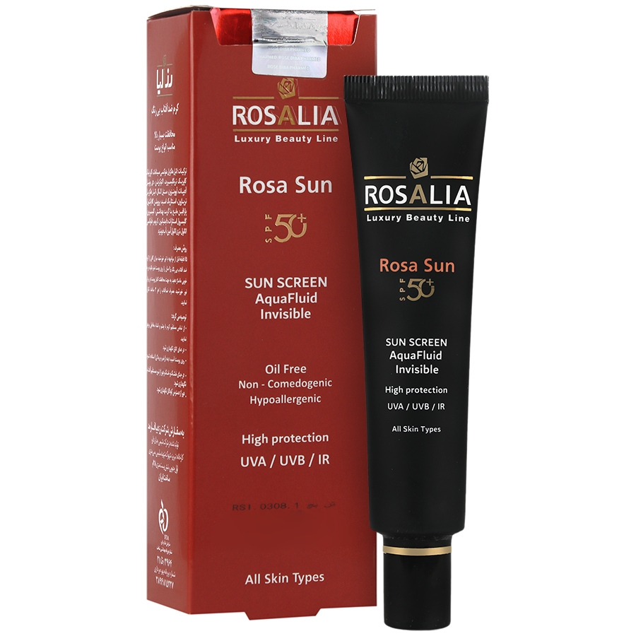 کرم ضد آفتاب بی رنگ رزاسان SPF50