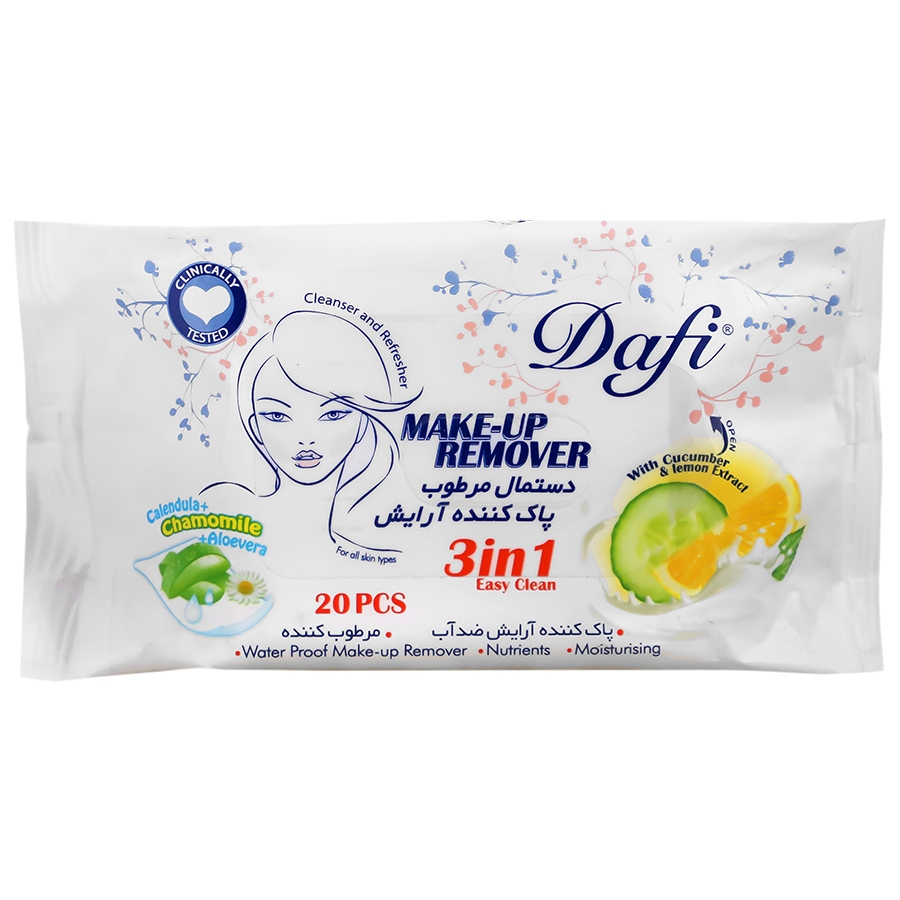 دستمال مرطوب پاک کننده آرایش دافی