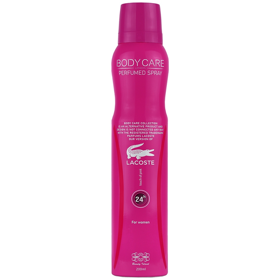 اسپری بدن زنانه لاگوست تاچ آف پینک