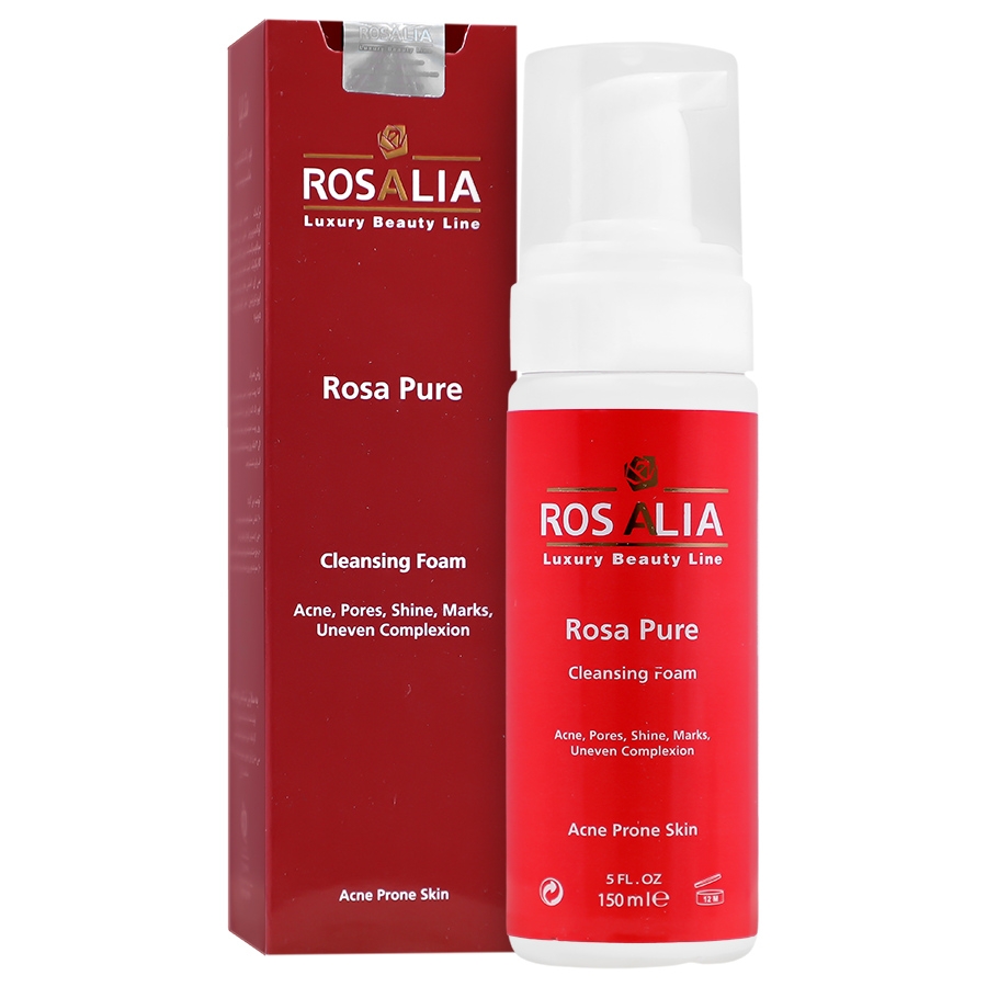 فوم پاک کننده پوست چرب رزا پیور