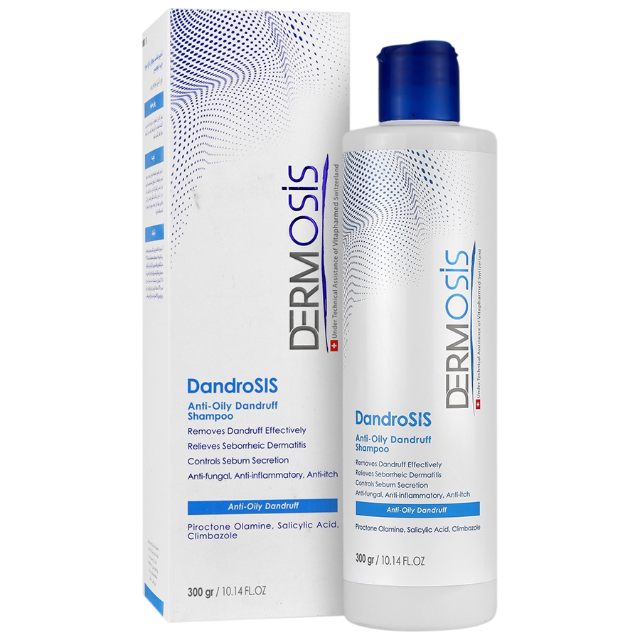 شامپو ضد شوره موی چرب درموسیس 300 میلی لیتر