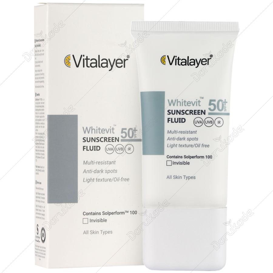فلوئید ضد آفتاب ضد لک وایت ویت SPF50