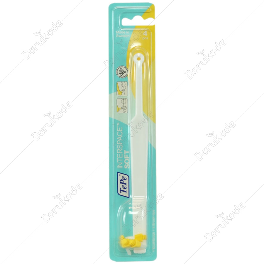 مسواک اینتر اسپیس با برس نرم 4 سری